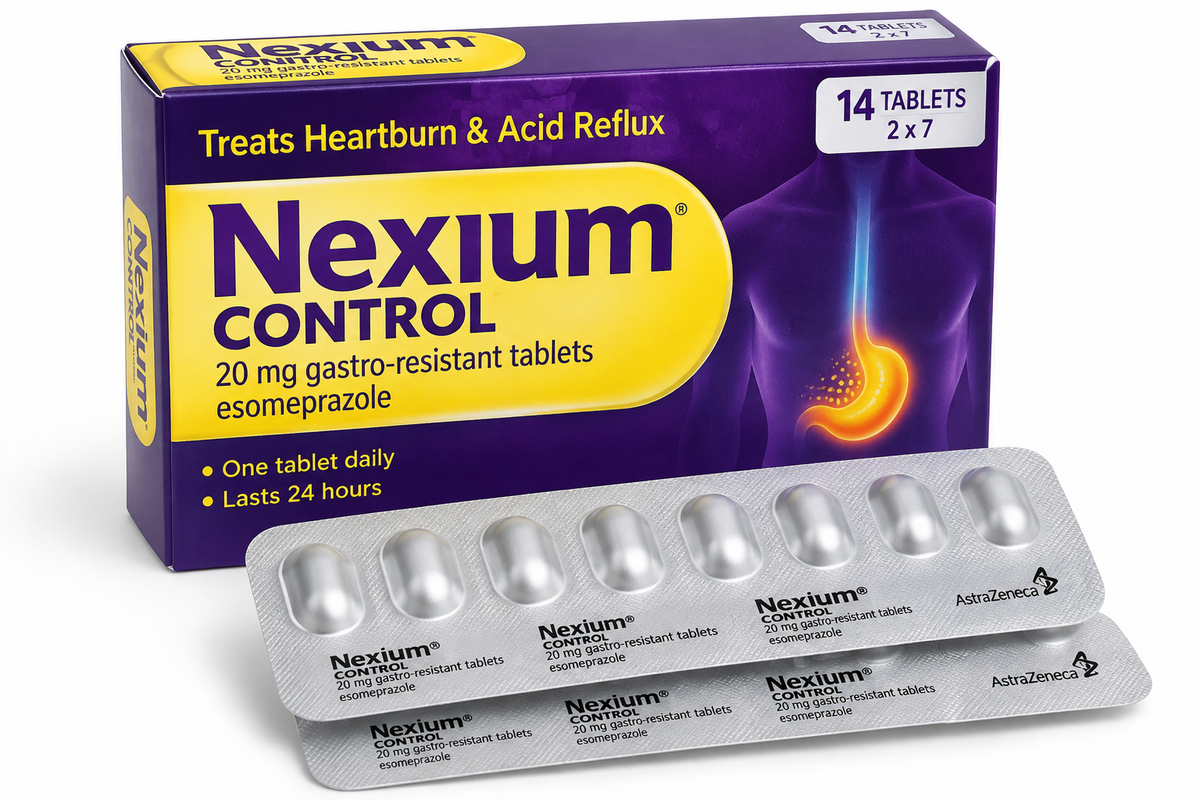 Nexium Control 20 mg – 7 comprimidos gastro-resistentes