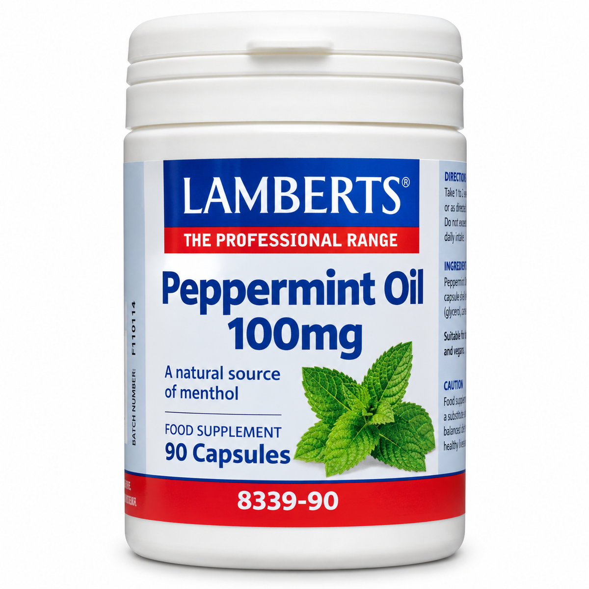 Olio di menta piperita Lamberts 100 mg – 90 capsule