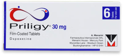 Priligy (dapoxetine) tablet pack 30 mg